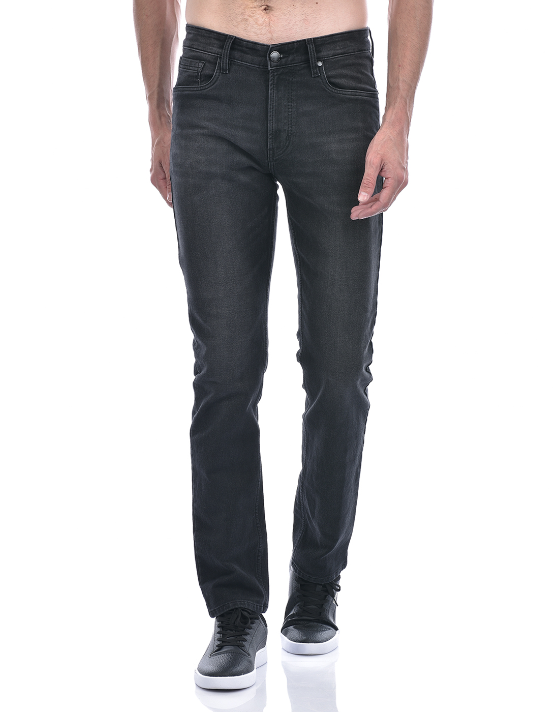 Numero Uno Men Faded Black Jeans